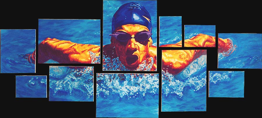 first image: the swimmer